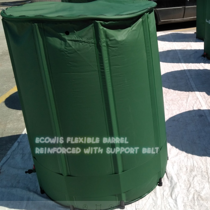 Flexible Hydroponics Tank Flexitank Foldable Rain Barrel Rain Catcher Collapsible Barrel
