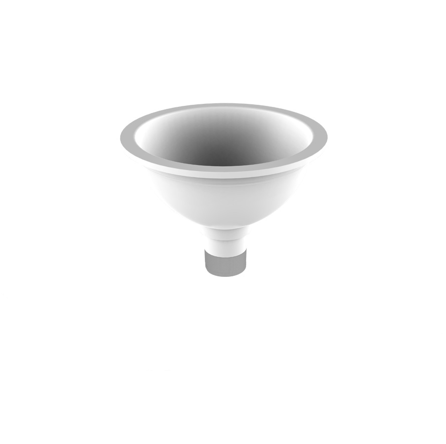 Lab Cupboard Ceramic Sink with White Fume Hood Eyewash Shower