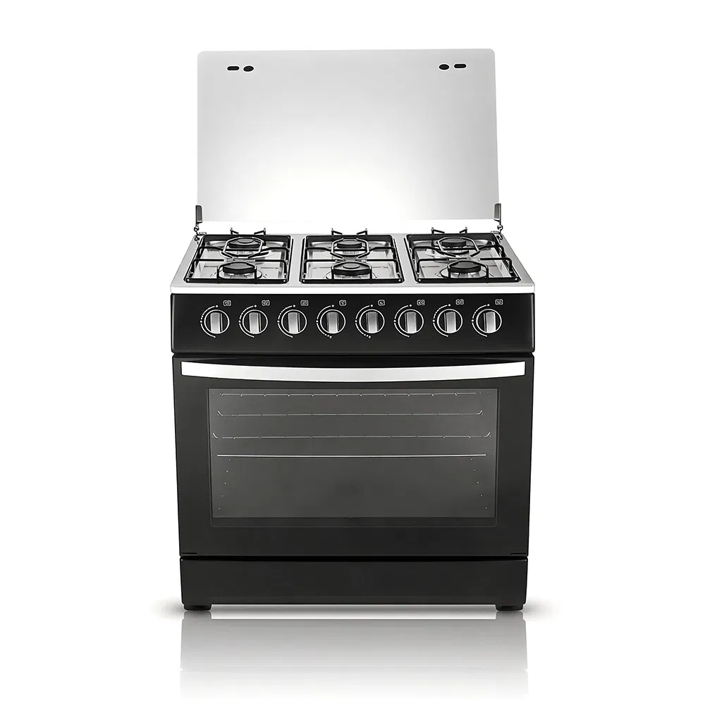 30 Inch 6 Burner Free Standing Gas Range Stainless Steel Gas Cooker 118L Electric Oven