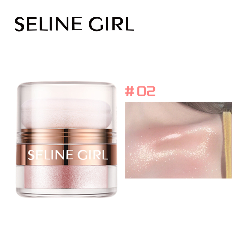 Seline Girl 5g Blusher Brightening Loose Powder Face Body Highlighter