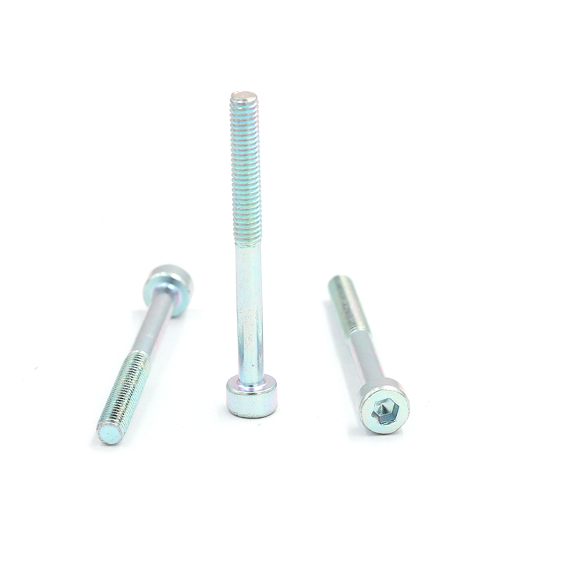 Hardware Manufacture Cylind Head Hex Socket Half Thread Machine Allen M6 Stainless Steel Carbon Steel Blue White Zinc-Plated Screws