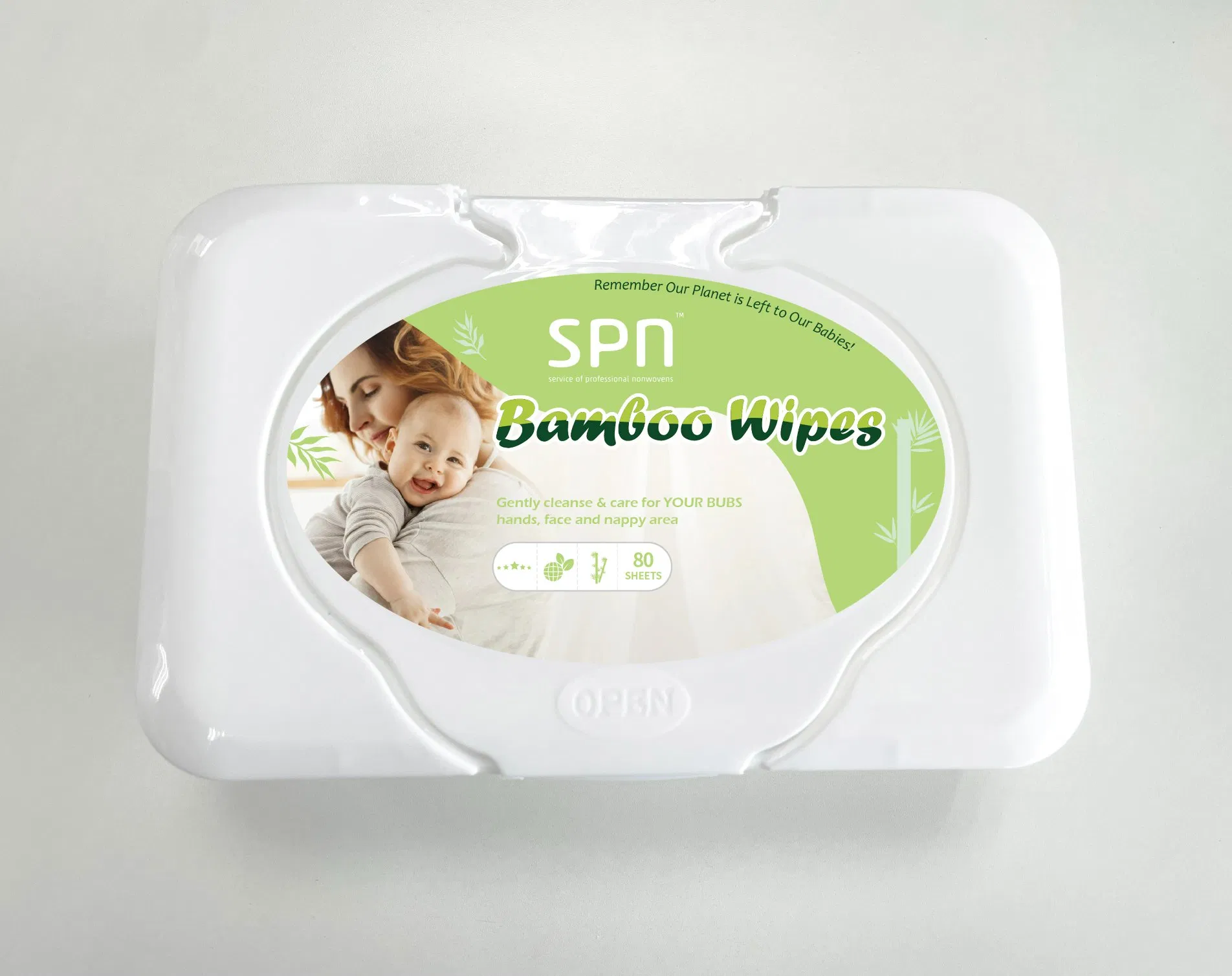 Flushable Baby Wipe Cleaning Cloth Antibacterial Disinfecting Wipe Bamboo Biodegradable Wet Tissue Cotton Wet Towel OEM Baby Wet Wipe