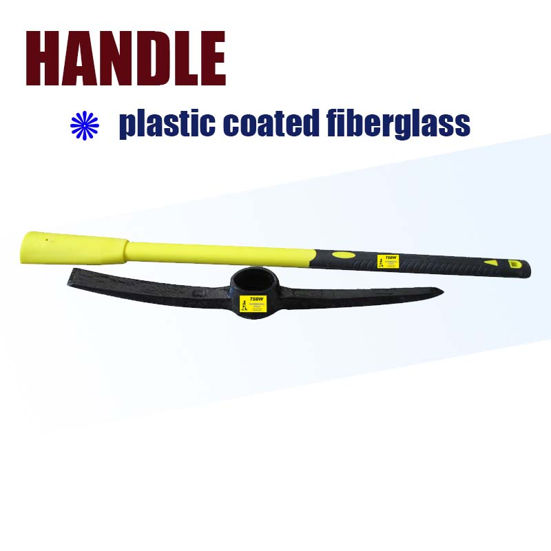 P407 Garden Construction Digging Farming Mattock Zapapicos Garden Metal Forged Steel Pickaxe