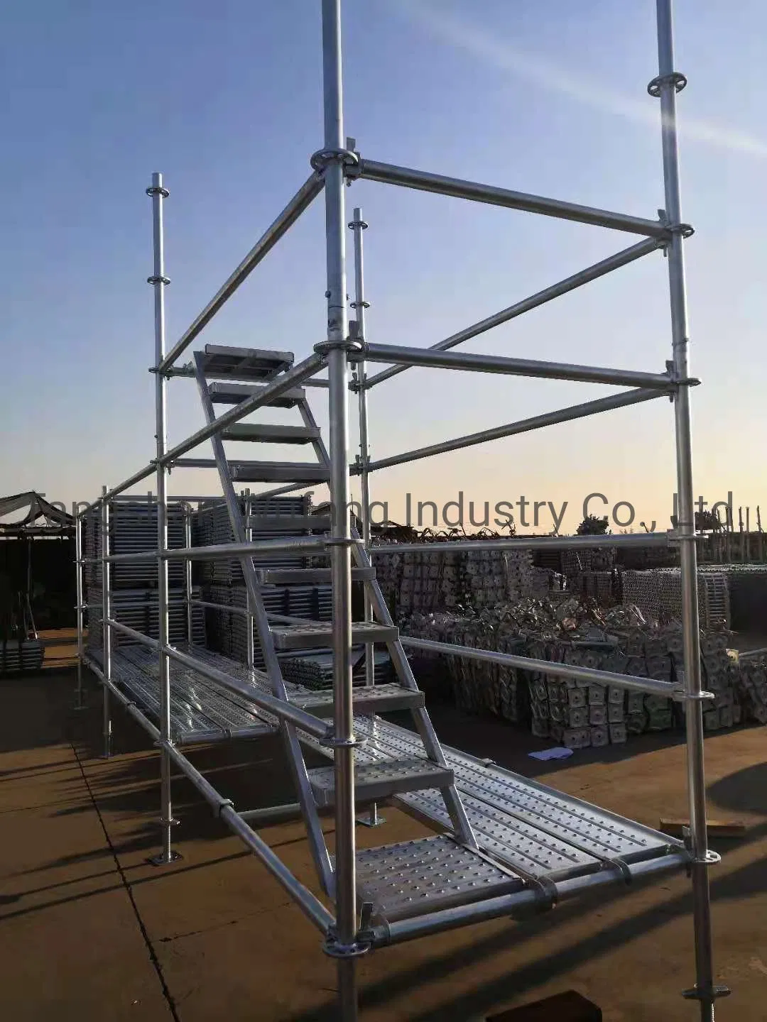 Escaleras Metalicas Precios Scaffolding Ladder Step Ladder Steel Staircase with Handrail
