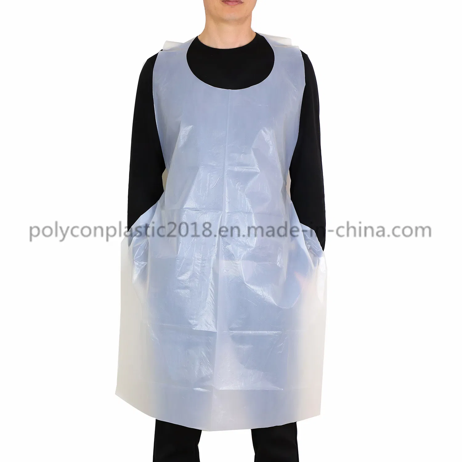 Sleeveless Adults Disposable Waterproof Oilproof Plastic Apron