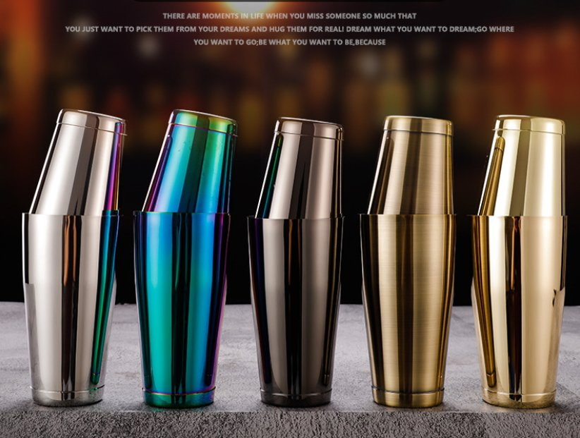 Бостонский шейкер для коктейлей, металлический