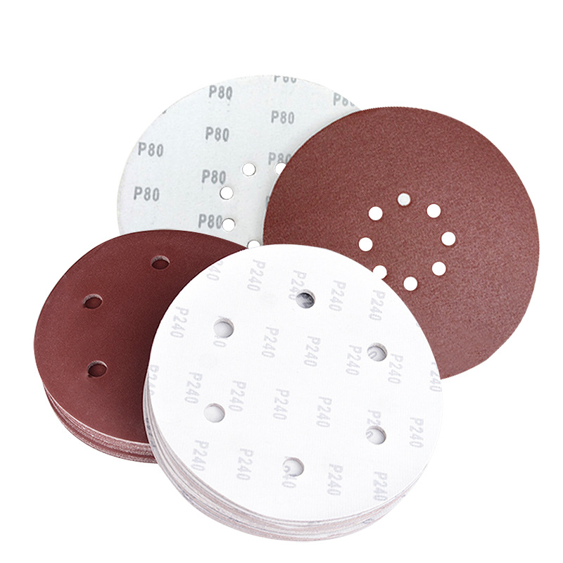 Hautine High Quality 6 Hole Hook and Loop Sanding Disc