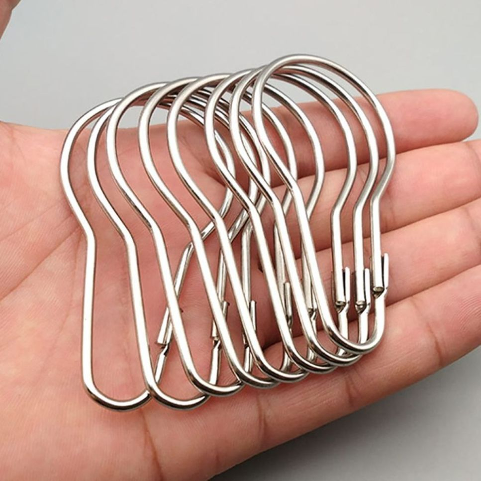 Wholesale Metal Shower Curtain Rings Hooks for Bathroom Rod