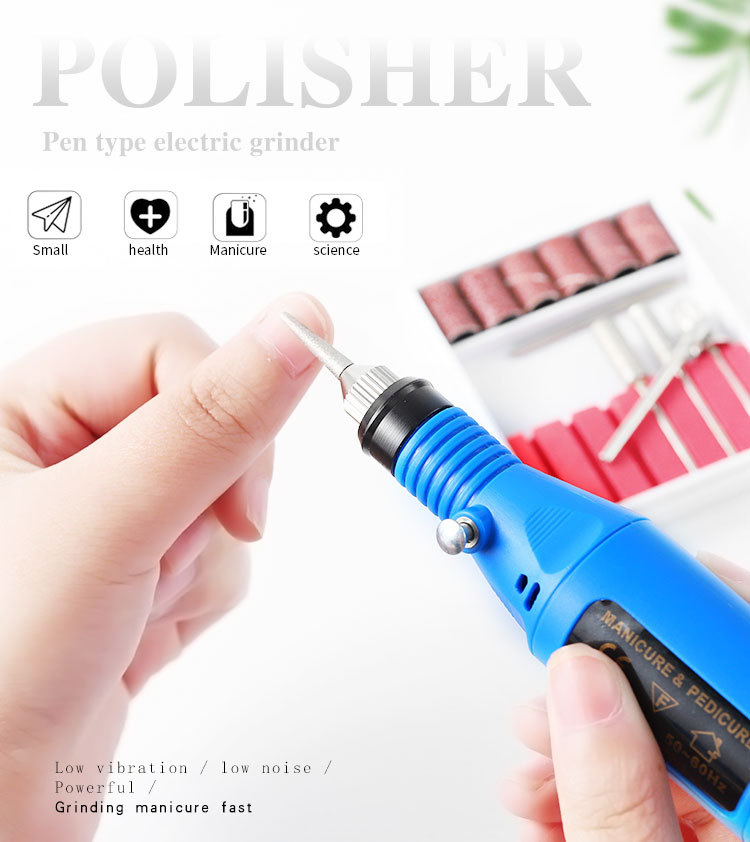 Touch Screen Design Nail Drill Manicure Pedicure Machine 35000rpm Portable Electric Nail Polisher
