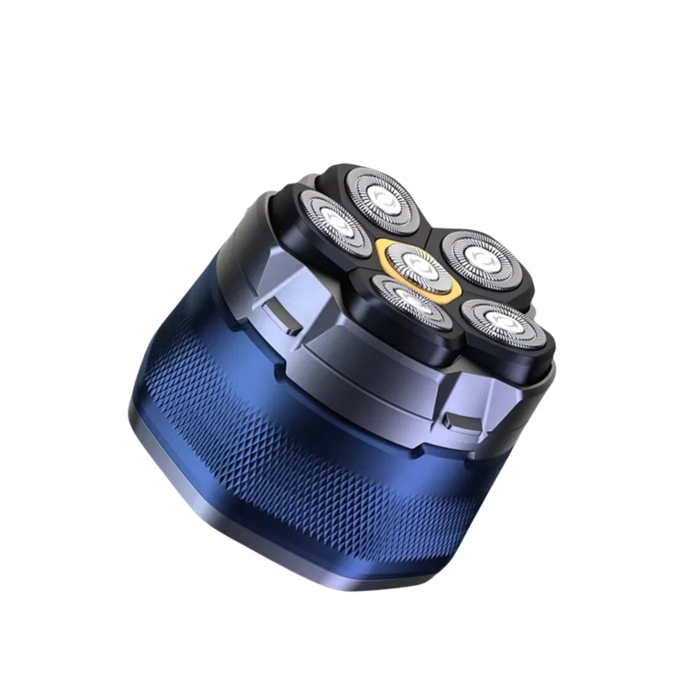 Customized Floating Rotary Strong Battery Waterproof Electric Head Shaver with LED Display