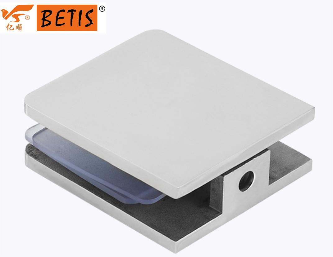 OEM Wholesale Hot Style 304-Stainless-Steel Sliding Door Set Heavy Duty Steel Pipe Rotated Fixed-Board Clamp for Shower Room