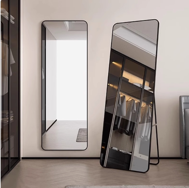 Full-Length Mirror Universal Wheels for Freedom of Movement