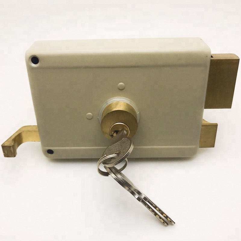 Door Lock Hardware Security Night Latch Anti-Thief Door Rim Lock