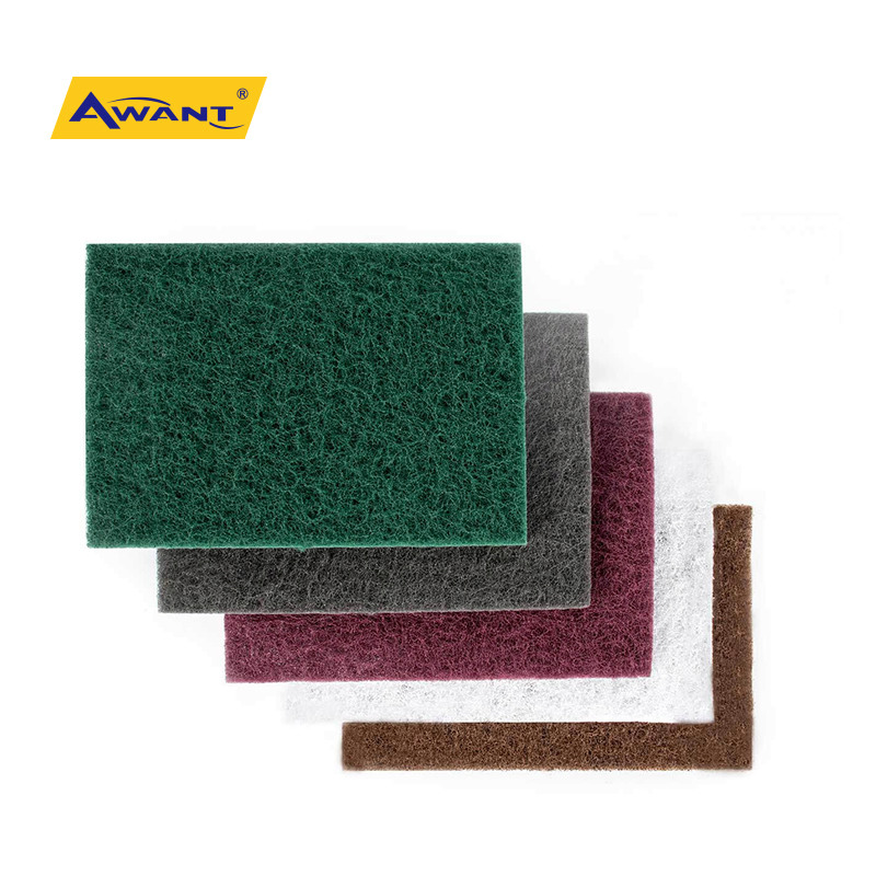 Red Striking Non Woven Hand Pad for Steel Metal Wood