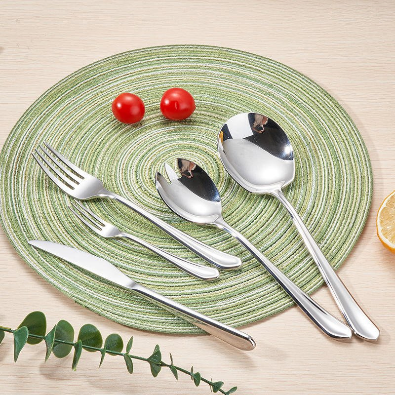 Wholesale Manufacturer Supplies at Cheap Price Metal Flatware Stainless Steel Silver Cutlery Sets