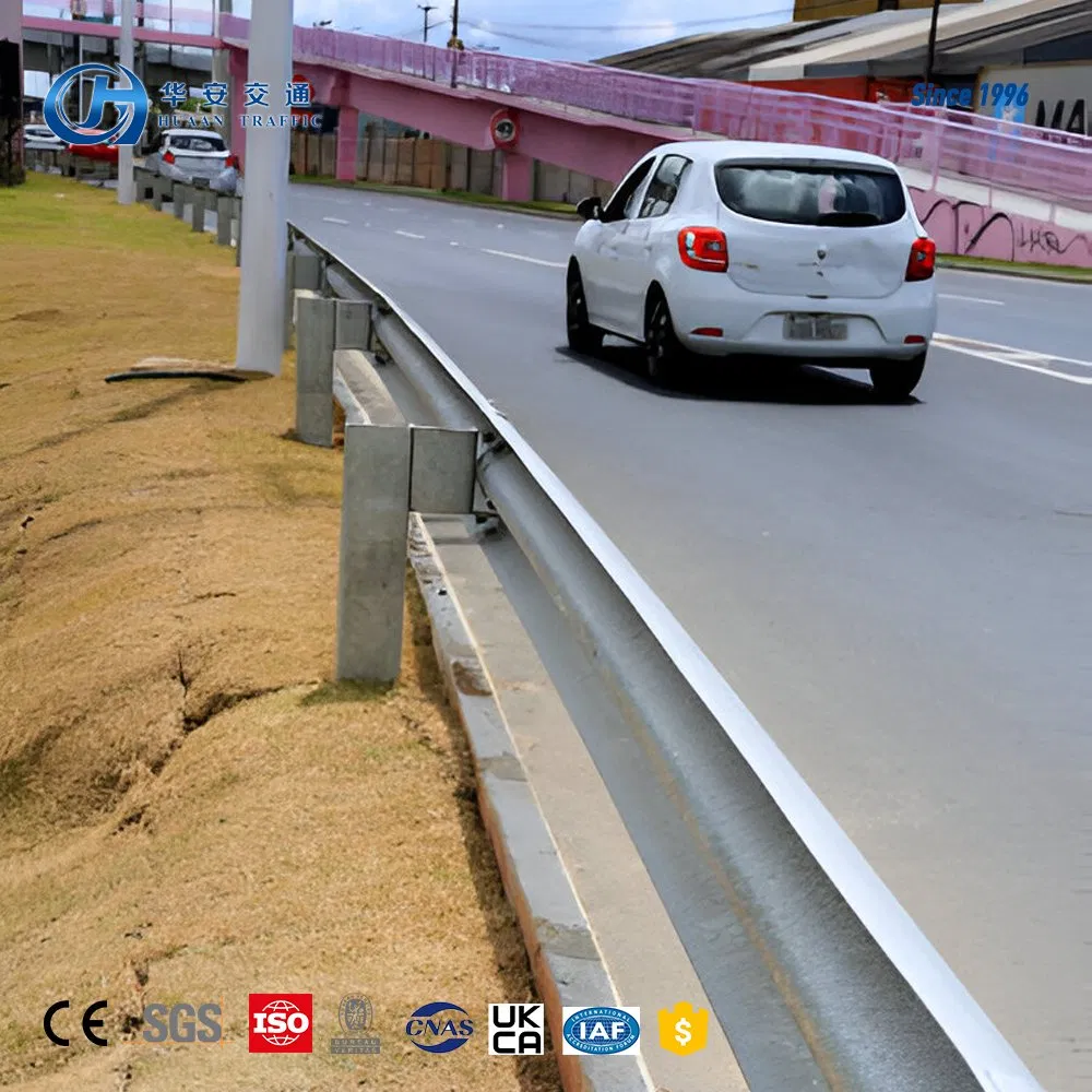 Crash Barrier for Highway Guardrail Hot DIP Galvanized Q235 Q355 Aashto M180 Standard Safety Durable Low Price