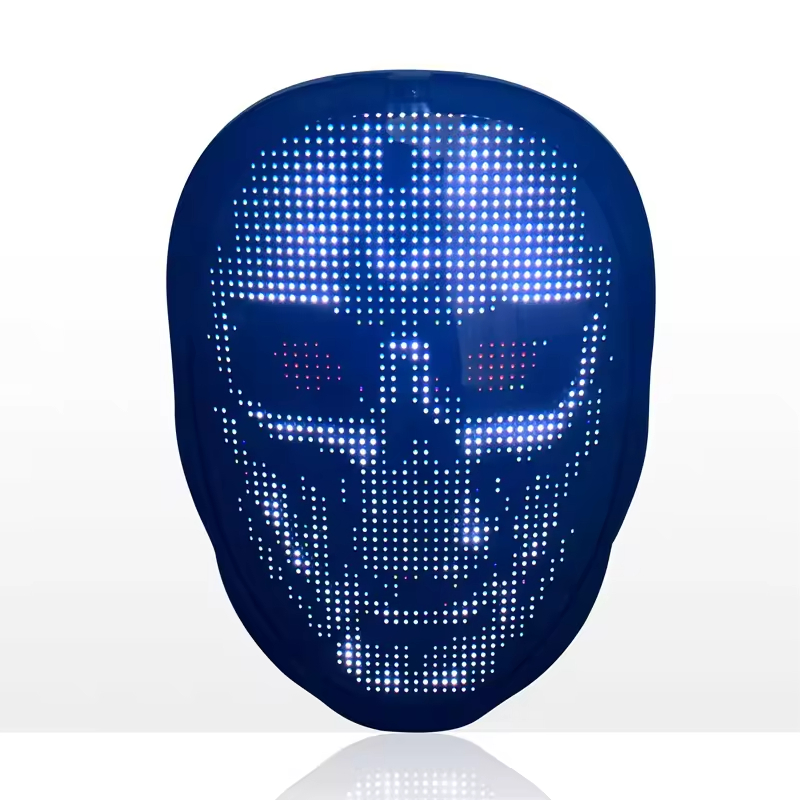 Wholesale LED Light Billboard Colorful Light up Christmas Glowing Mask