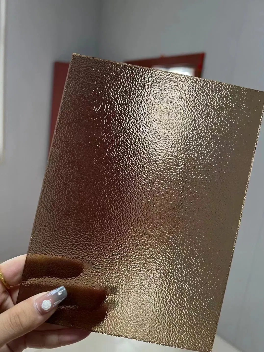 Brown/Bronze Patterned/Rolled/Figured Glass with High Quality