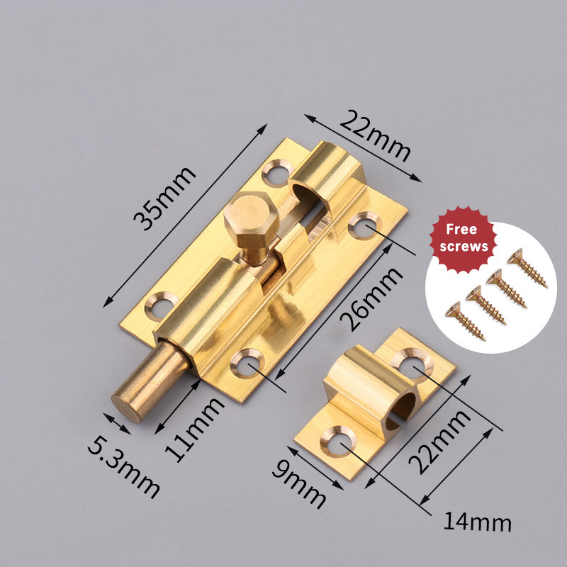 Hautine High Quality Brass Tower Bolt