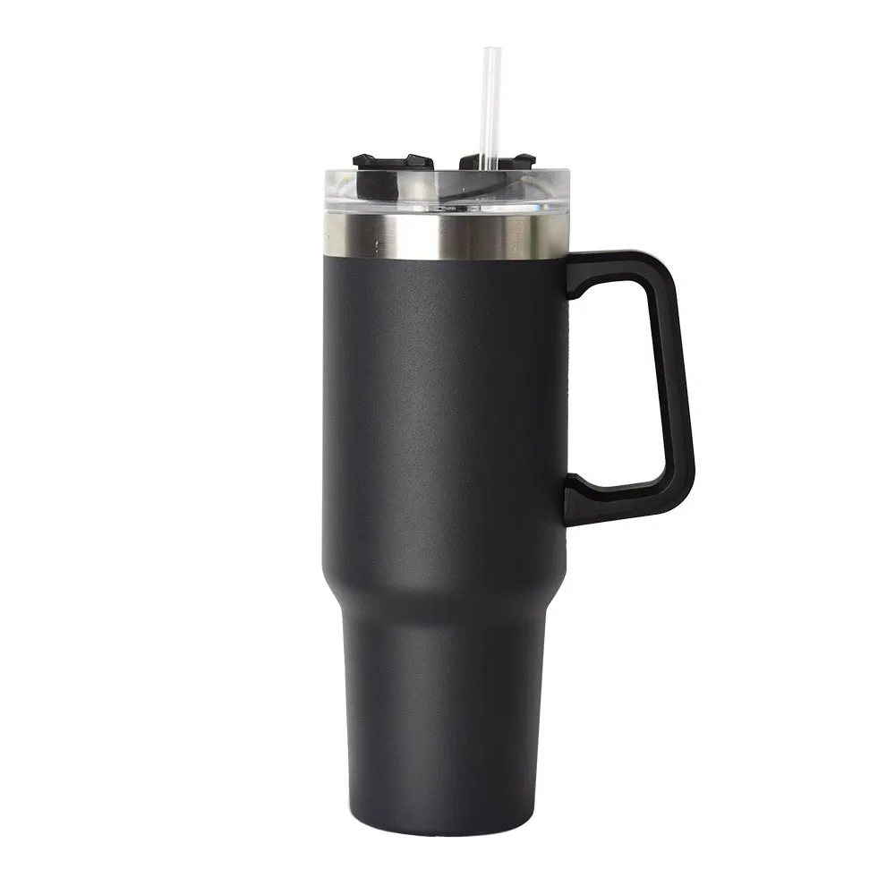 40oz 1200ml Outdoor Car Tumbler Travel Coffee Eco-Friendly Vacuum Flask Stainless Steel Thermos Heat Insulated Cup Keep Hot Cold