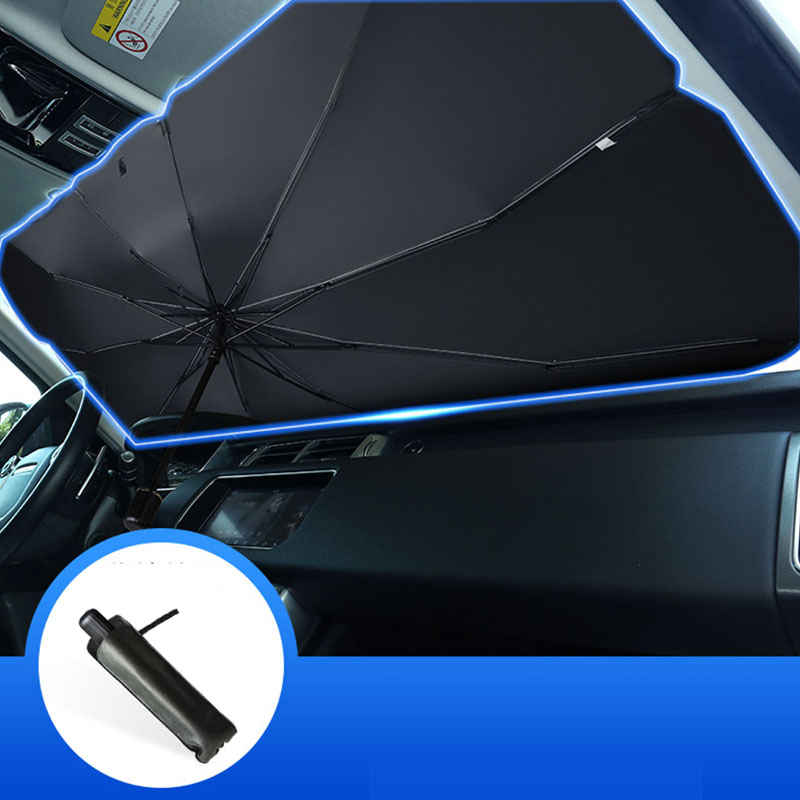 Car Window Windshield Sunshield Umbrella, Foldable Sunshade Car Inside Umbrella Block Heat UV for Sun Protection