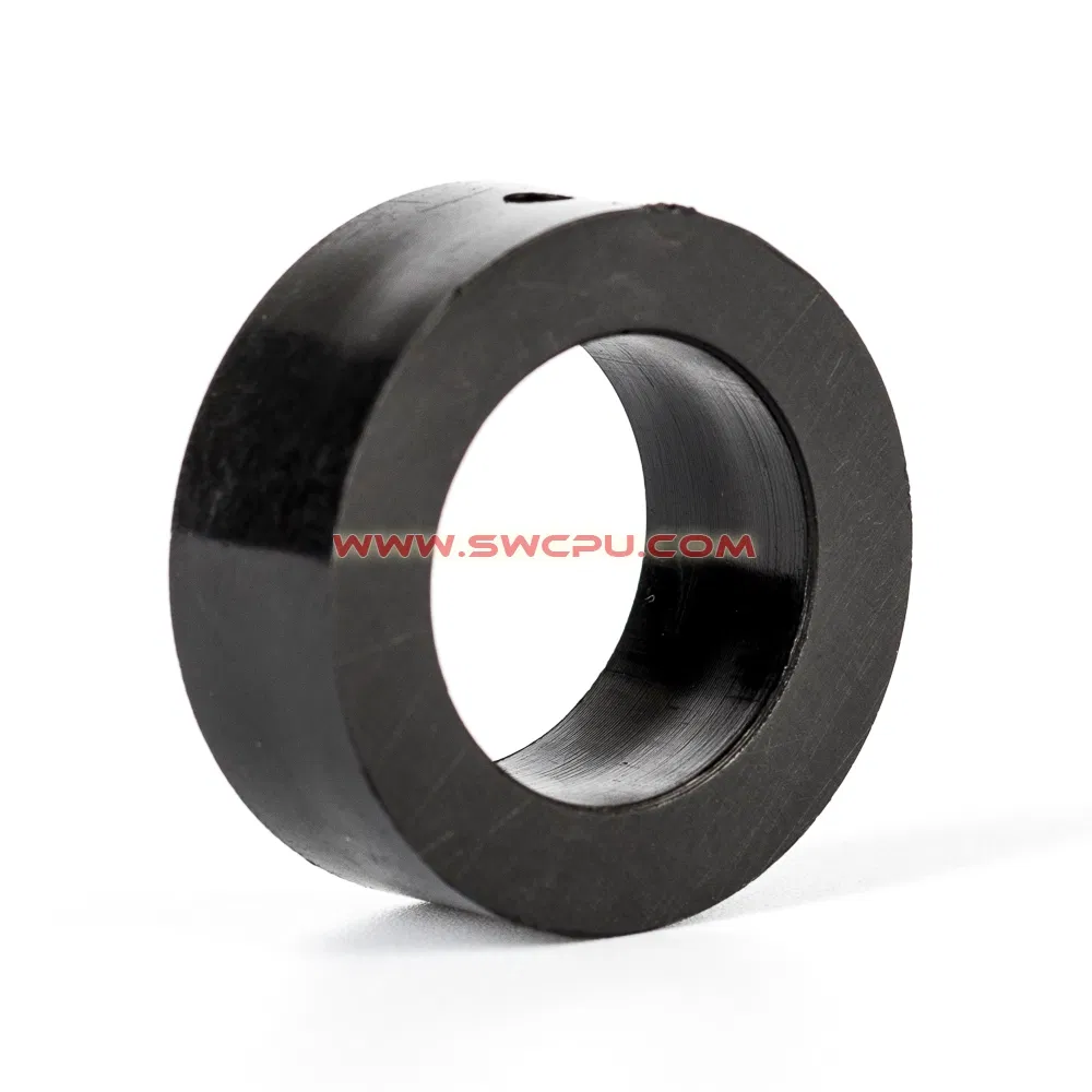 Custom-Made Colorful Molded Silicon Bushing, Hard Plastic Flanged Bushing with Hole