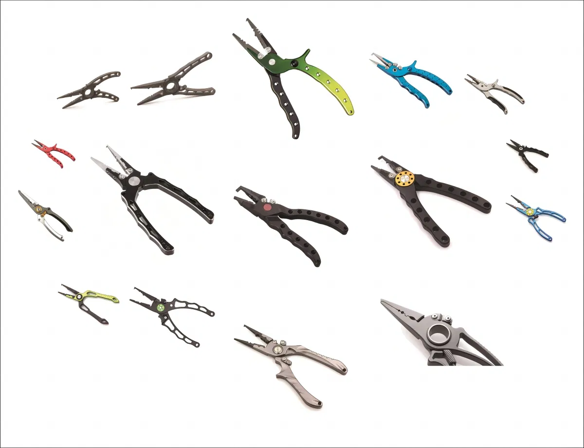 Алюминиевые рыболовные плоскогубцы с карбид-вольфрамовыми кусачками