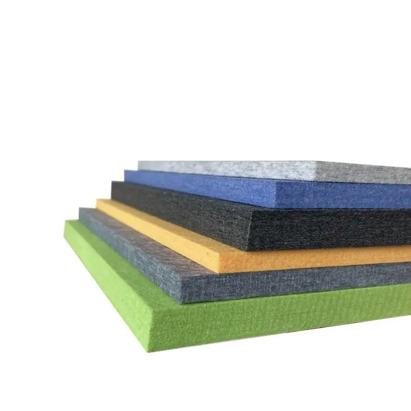 24mm Pet Felt Acoustic Sound Absorbing Panel Thermal Insulation Decorative Wall Board for Interior Design
