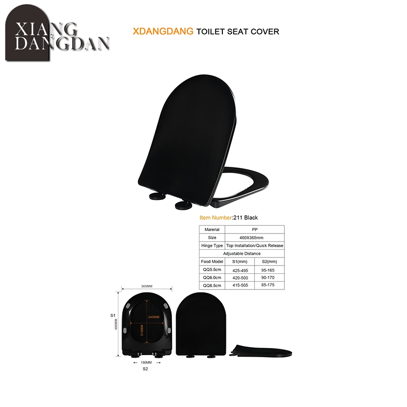 Slimline Easy Clean Easy Install Toilet Seat with Cover