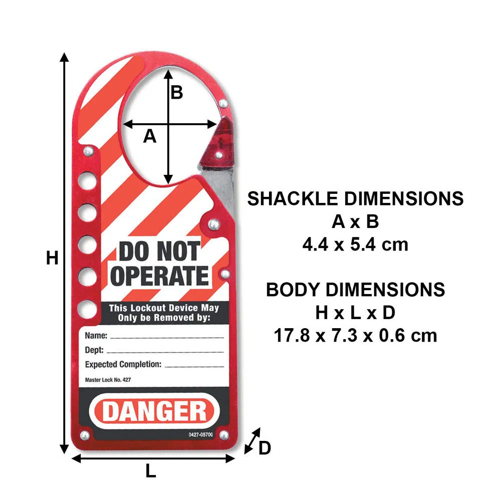 Heavy-Duty Steel Lockout Hasp for Enhanced Equipment Safety