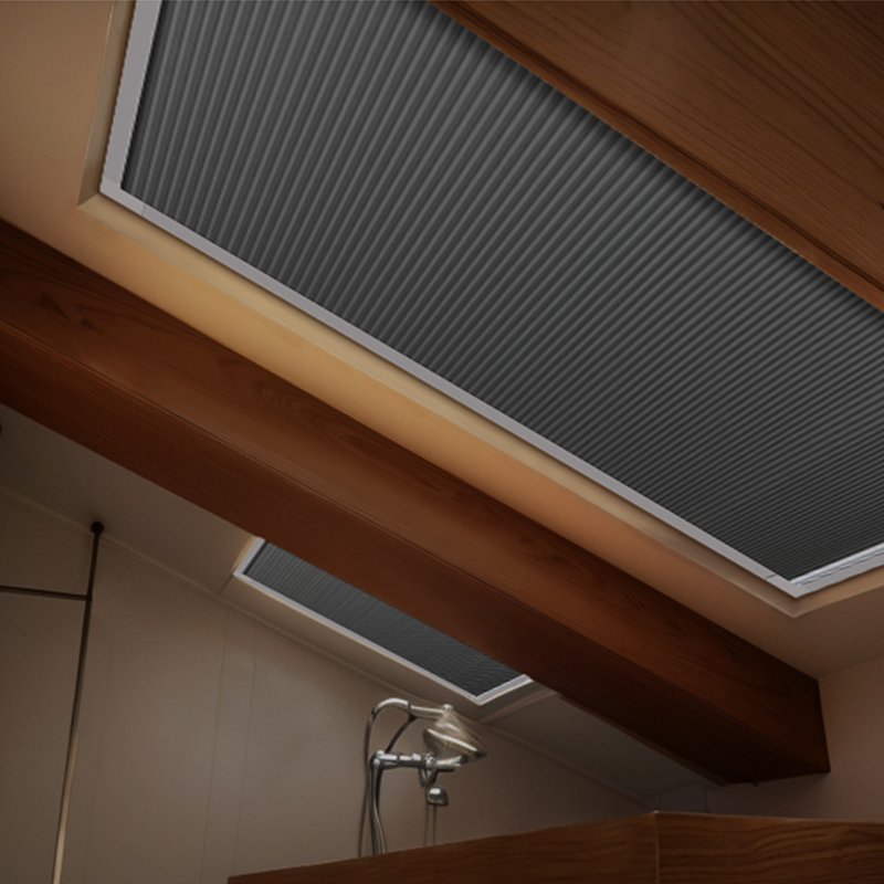 Wholesale Customized Size Roof Window Shade Motorized Skylight Honeycomb Blinds