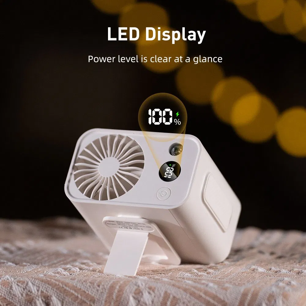 Rechargeable Waist Fan 10W Durable Large Capacity 3600mAh Mini Fan