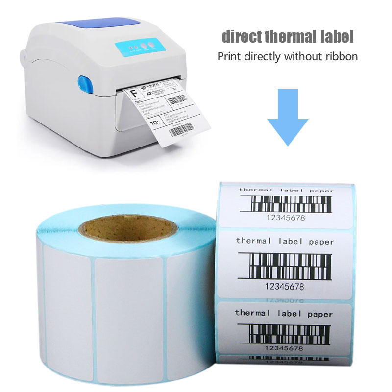 Custom Direct Thermal Barcode Label Stickers for Easy Printing