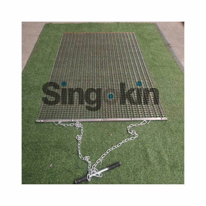 Heavy-Duty Steel Drag Mat PRO - Industrial Concrete Leveling Tool