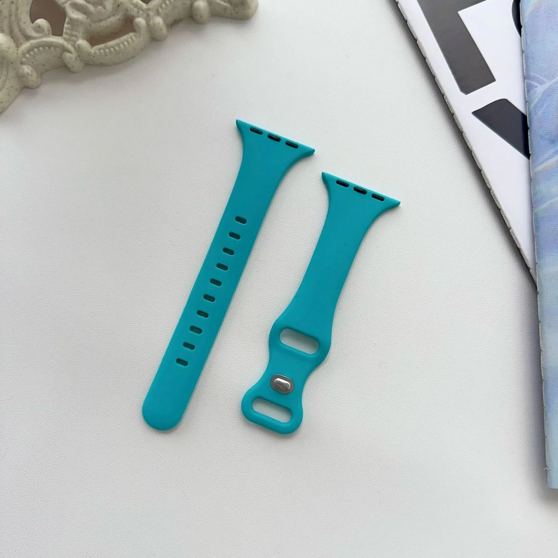 Watch Strap for Apple Watch Series 9 8 7 6 Colorful Silicone Sport Smart Watch Band Soft Durable Strap for Men Women