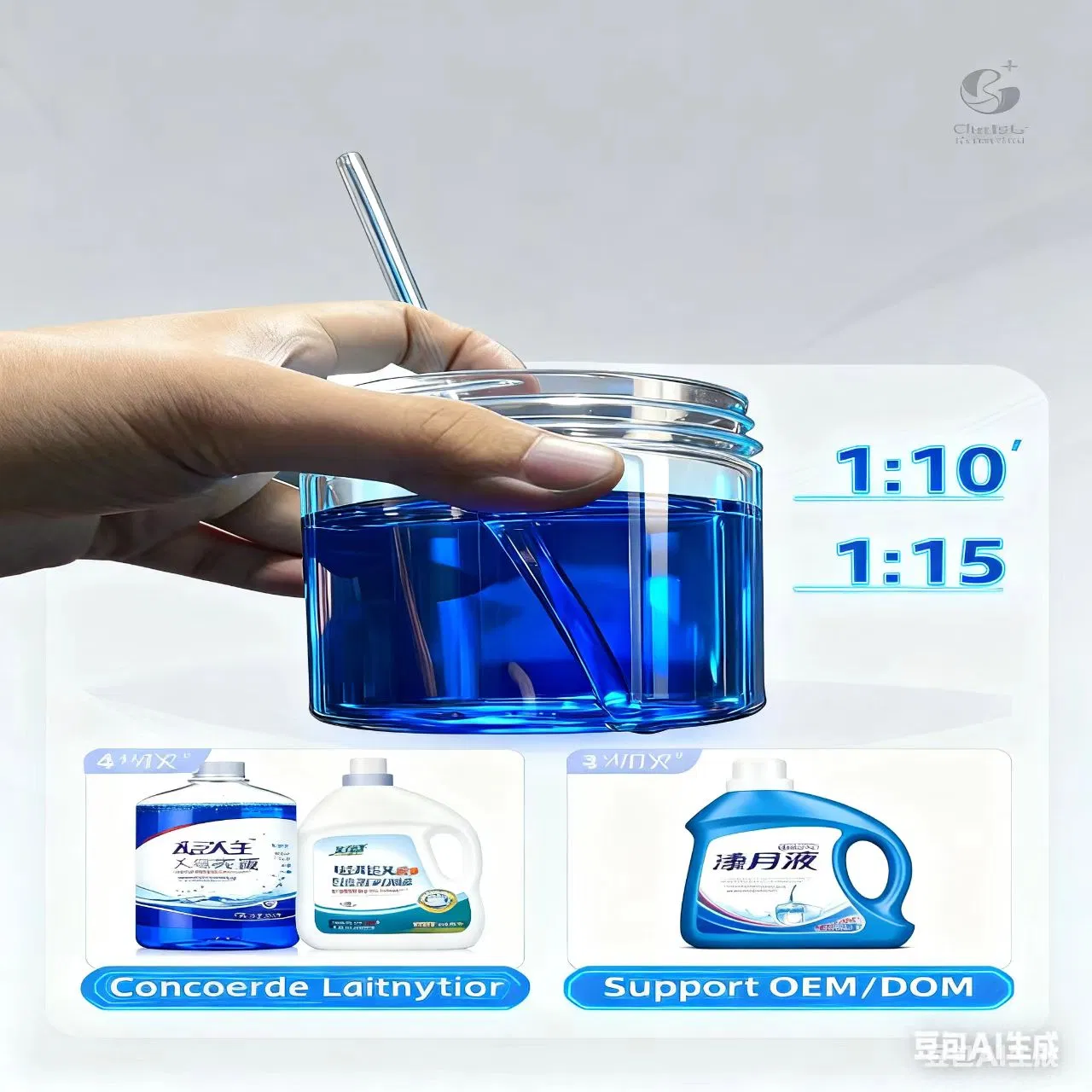 Concentrated Laundry Detergent Factory Bulk Concentrated Laundry Liquid 1: 8 Stain Removal
