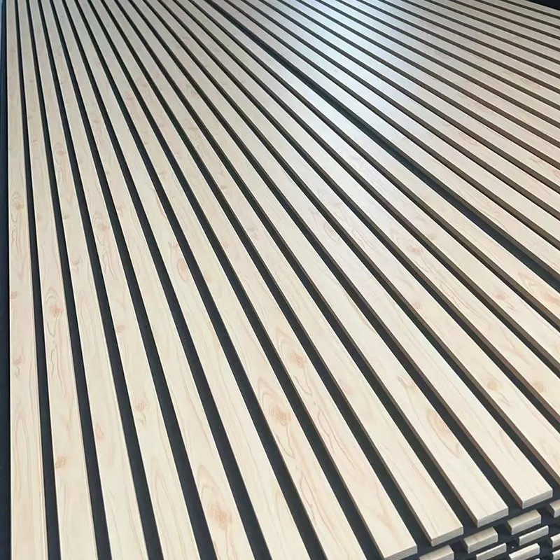 Fireproof WPC Grid Acoustic Panel Indoor/Outdoor Soundproof Wall Panel