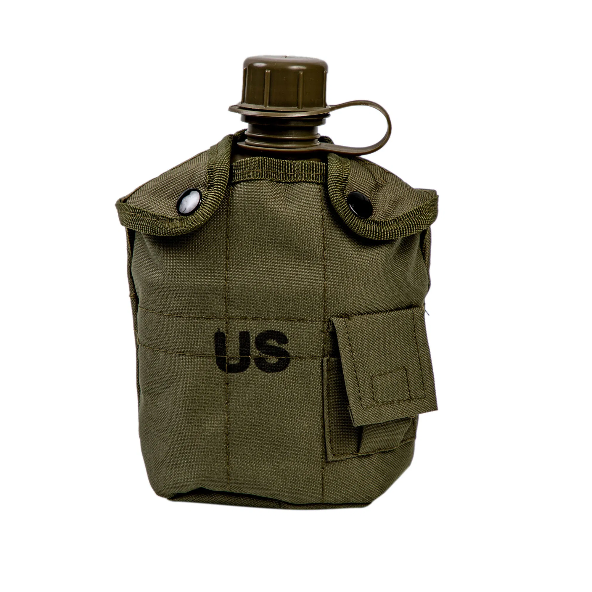 Алюминиевая фляга с кружкой для питьевой воды, походный набор