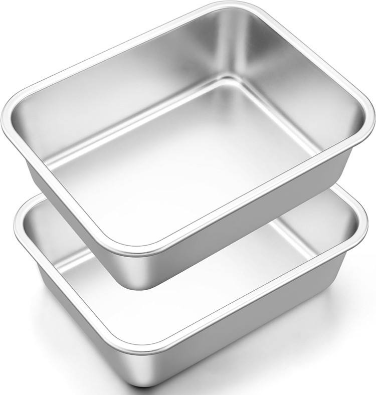 Factory Wholesale Storage Metal Food Baking Cake Pan Stainless Steel Food Restaurant Hotel Steam Table Pans
