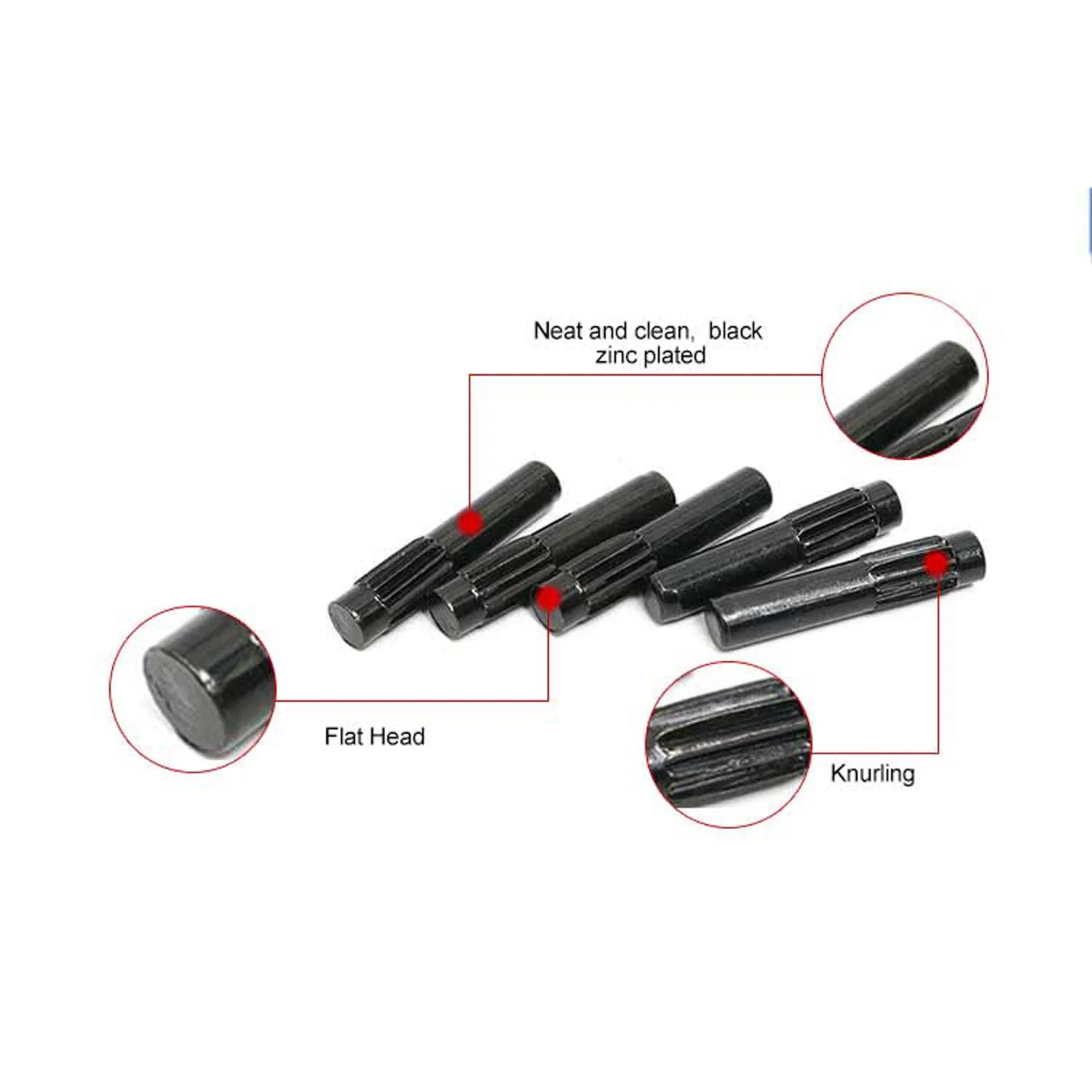 High Quality Black-Zinc Plated Carbon Steel Pin
