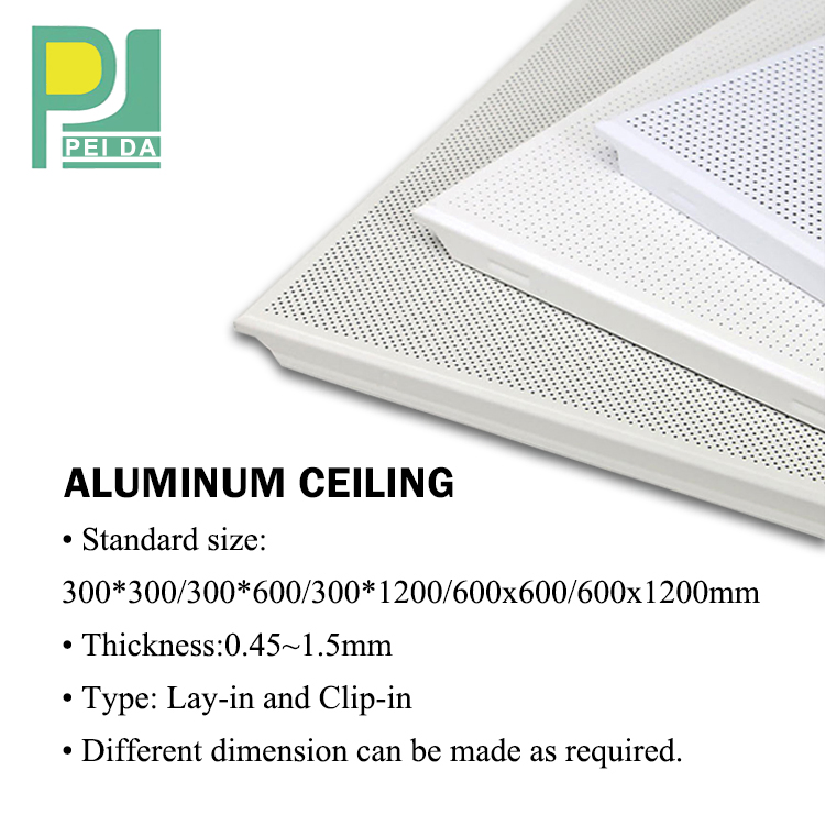 Modern Building Materials Aluminum Ceiling Decor Interior Ceiling Tiles