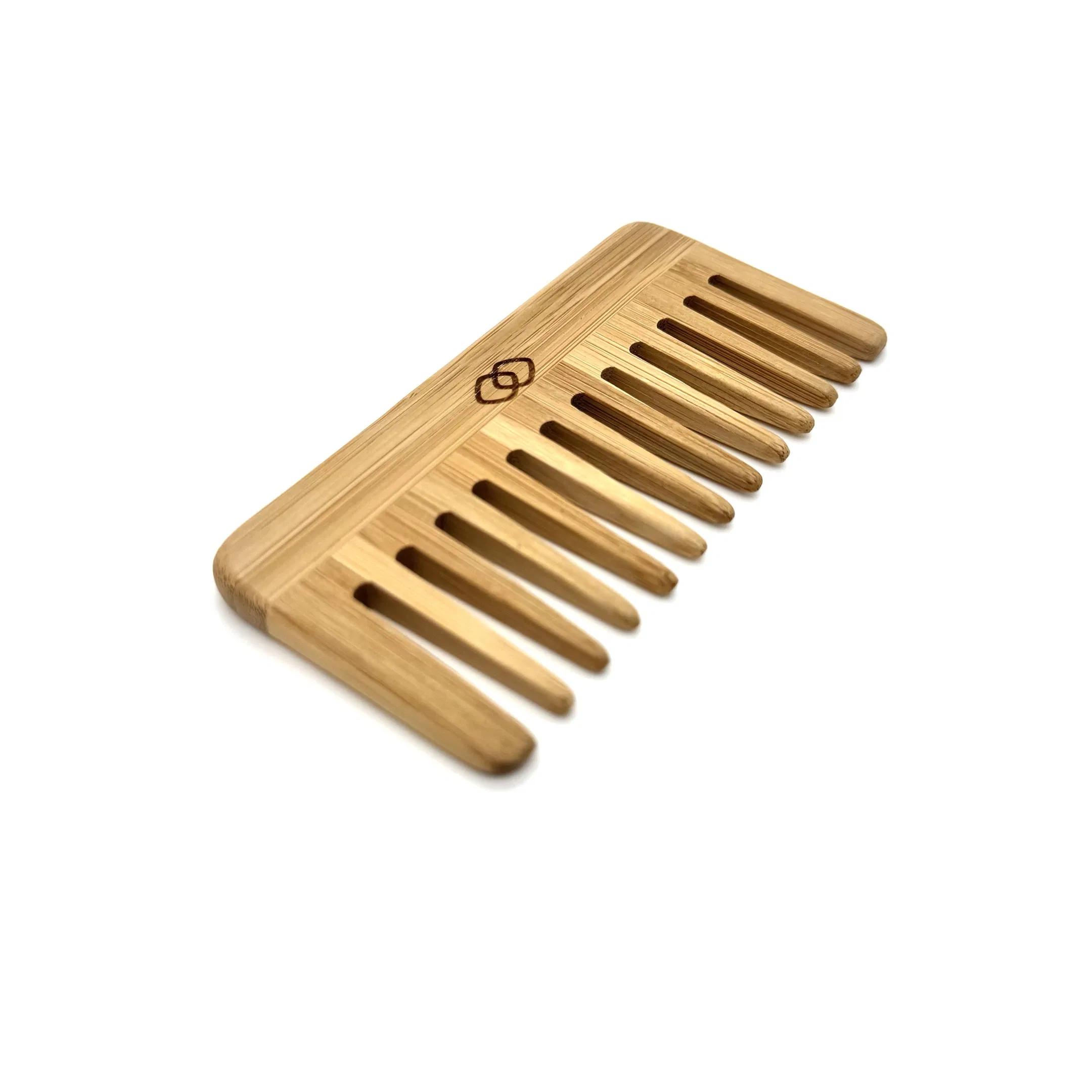 Environmentally Friendly Laser Engraved Logo Right Angled Wooden Comb 07