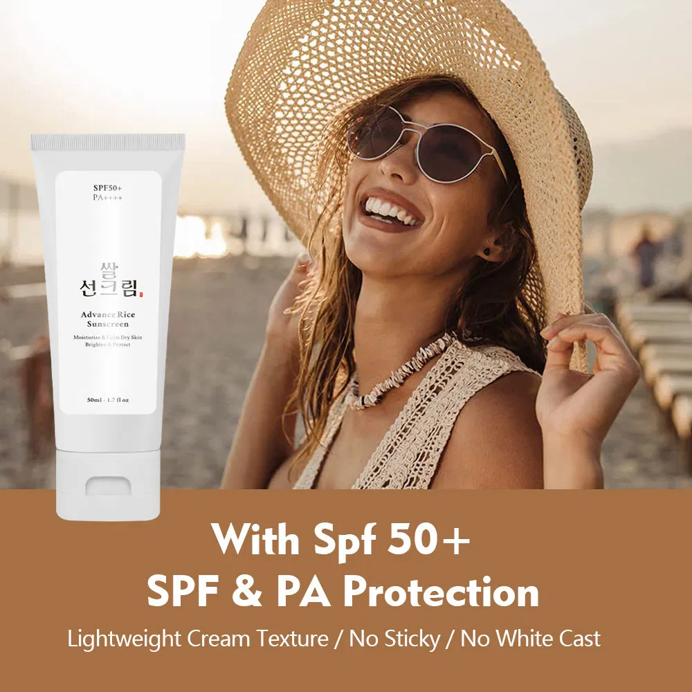 Vegan Rice Relief UV Sunblock Sunscreen Whitening SPF 30 SPF50