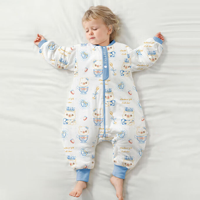 Premium Custom Baby Sleep Sack Knit Cotton Warm Sleeves Detachable Infant Sleeping Bag for Winter Autumn Boy and Girl Use