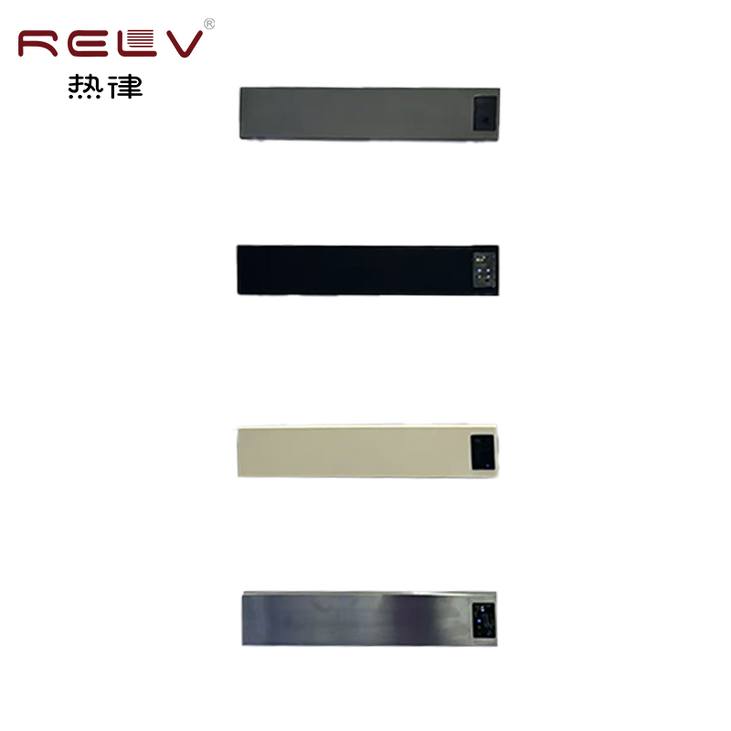 Modern Stainless Steel Single Pole Electric Heated Towel Rack Floor Standing Warmer