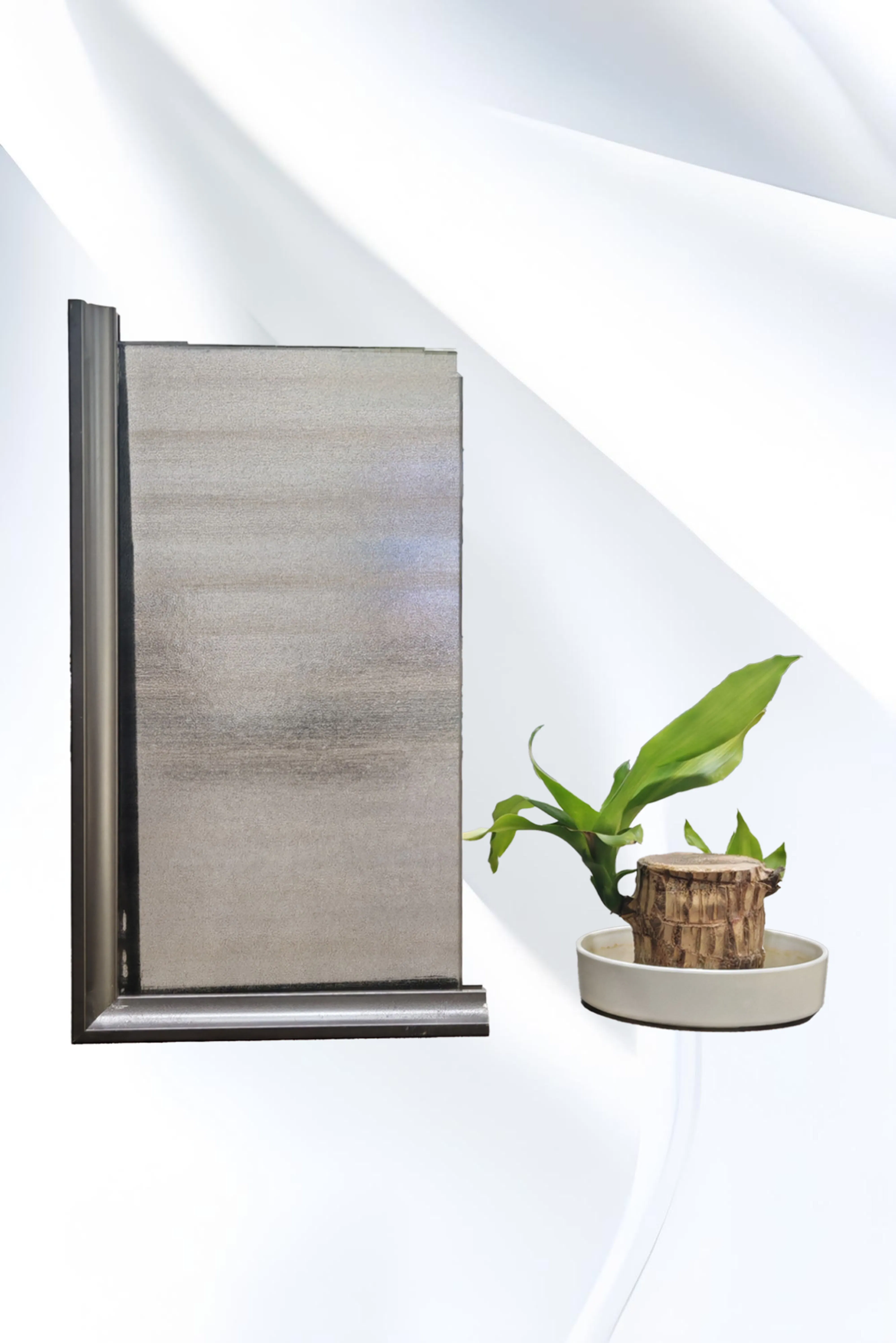 High-Quality Laminated Glass with Unique Artistic Fabric Touch