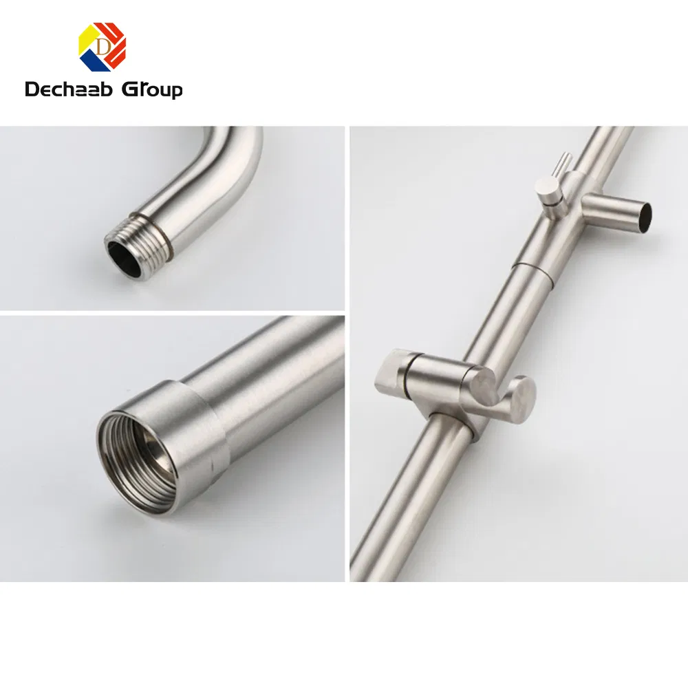 Душевая лейка Dechaab с креплением, нержавеющая сталь