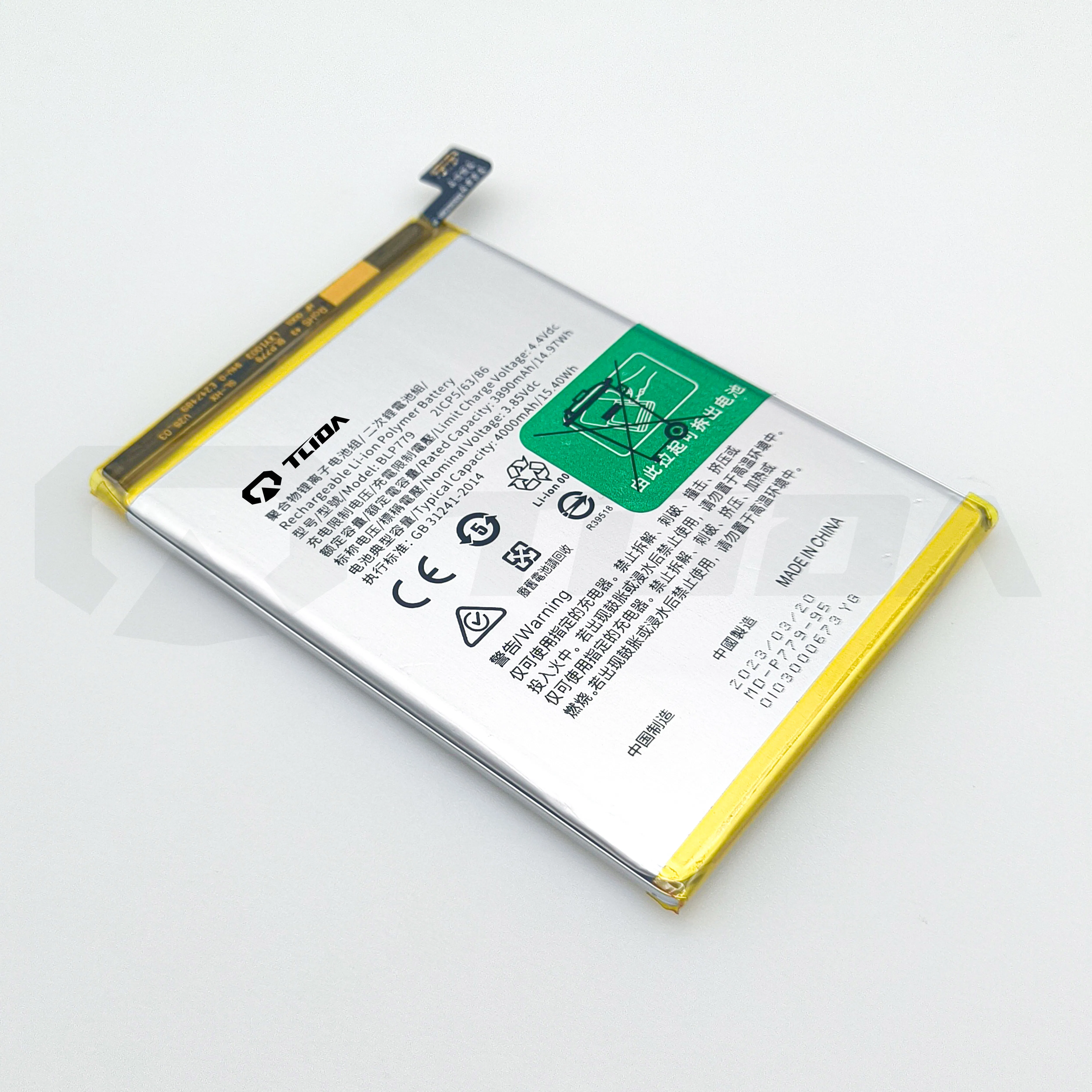 Tlida Factory Direct Sale Cell Phone Battery Replacement for Oppo A92s/A93/F17PRO/Reno4z/Reno4lite/Blp779 Battery