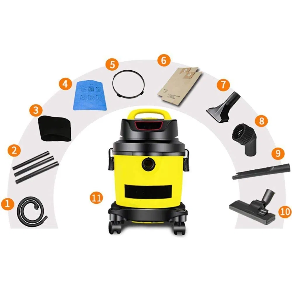 Hot High Quality Lightweight 1000W Power Wet/Dry Large Suction Household Vacuum Cleaner