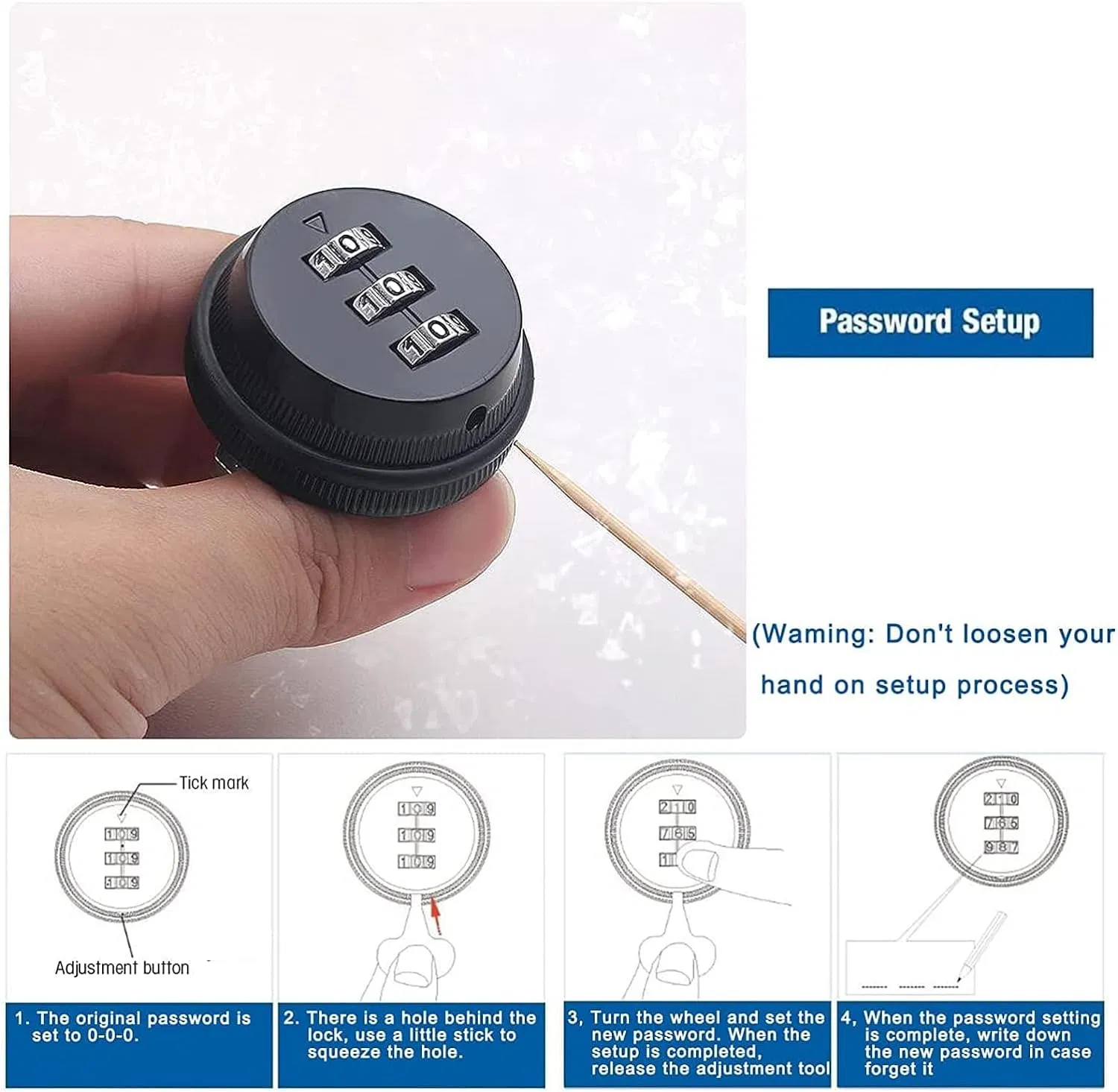 Ms7100z Code Lock Zinc Alloy Mechanical Dial Keyless 3 Digit Cabinet Code Lock Combination Cam Lock Digital Code Keyless Furniture